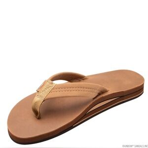 Rainbow Luxury Leather Double Arch Support Sandle